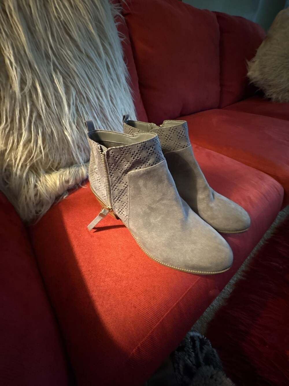 Dr. Scholl's Women's Brianna Ankle Bootie Dark Shadow Grey